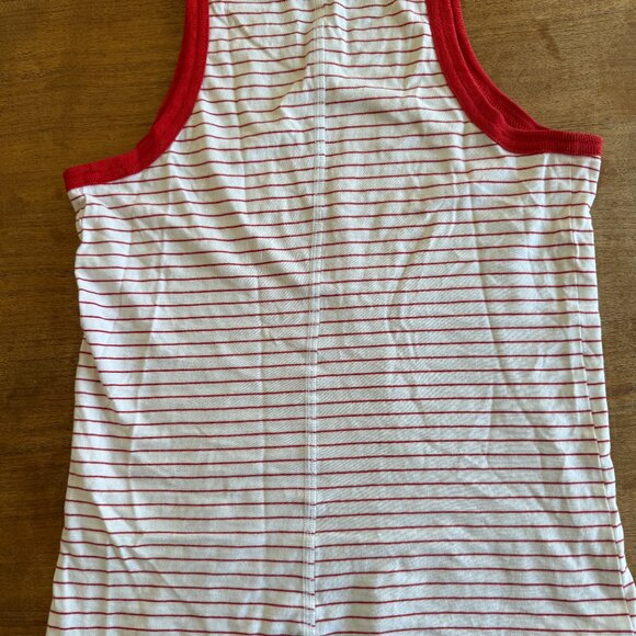 Everlane Tank in Essential Cotton - Red Stripe - Picture 3 of 4
